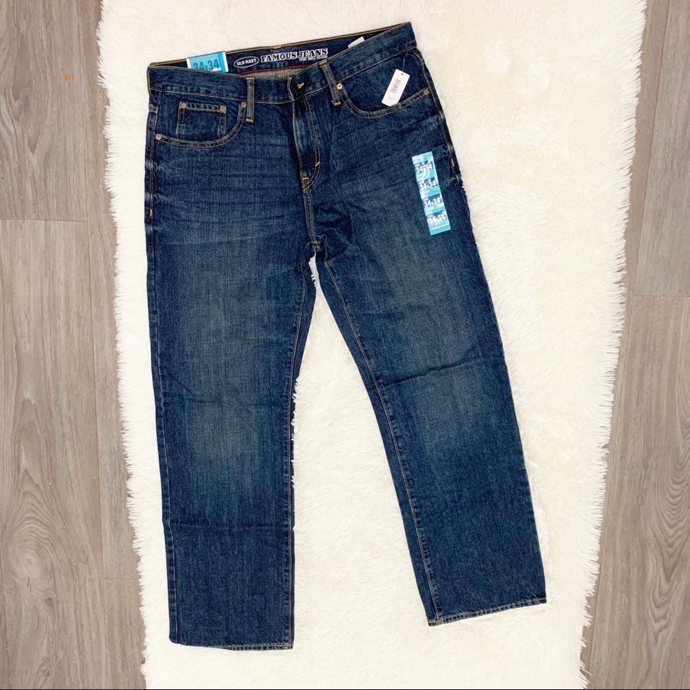 Old Navy Loose Relaxed Straight Men's Jeans 34x34